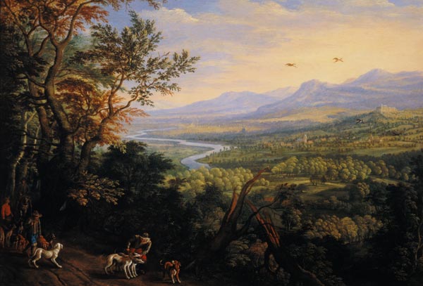 River Landscape de Herman Saftleven