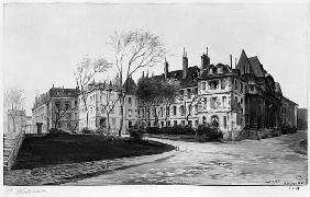 View of the Maternite Port-Royal, the gardens