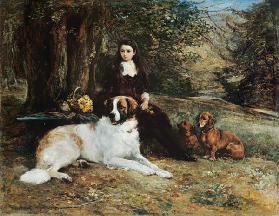 Girl With Dog