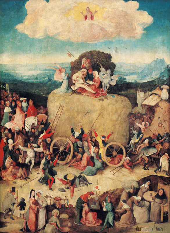 Haywain (middle panel). Triptych de Jerónimo Bosch o El Bosco