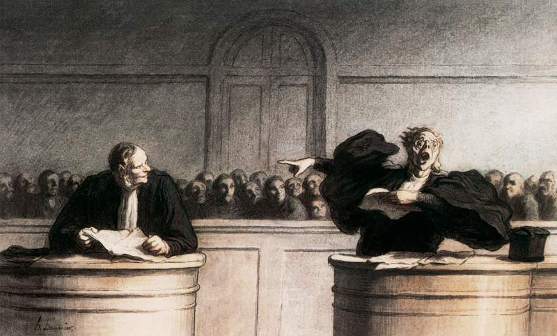 Una causa célebre de Honoré Daumier