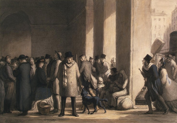 At the Gare Saint-Lazare de Honoré Daumier