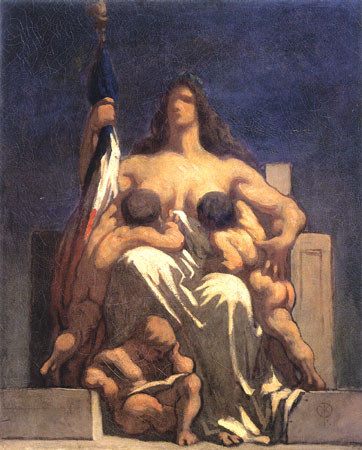 Esquisse de of La République de Honoré Daumier