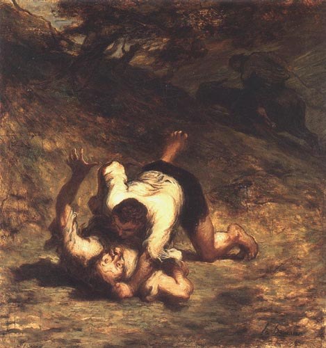 Le's Voleurs et I ' Âne de Honoré Daumier