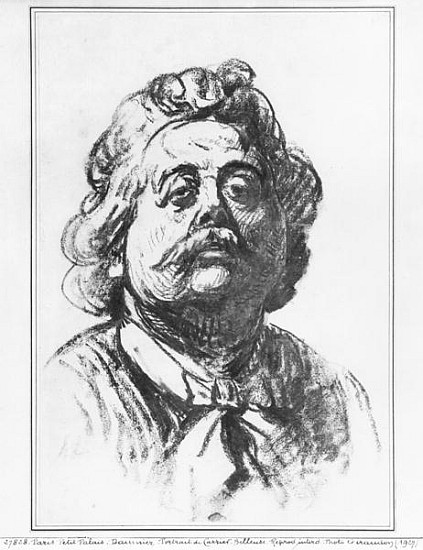 Portrait of the sculptor Albert Ernest Carrier-Belleuse de Honoré Daumier