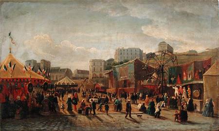 A Fair, Place Saint-Pierre Montmartre in 1861 de Hubert