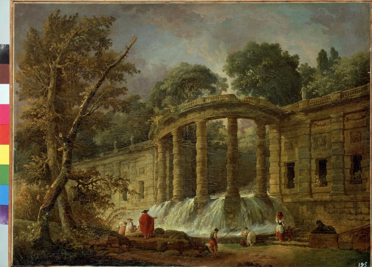 Pavilion with the cascade de Hubert Robert