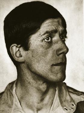 Oskar Kokoschka (sepia photo)