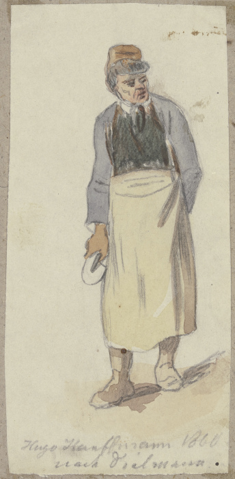 Man with apron de Hugo Kauffmann