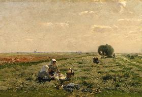 Have a break during the hay harvest at the Niederr