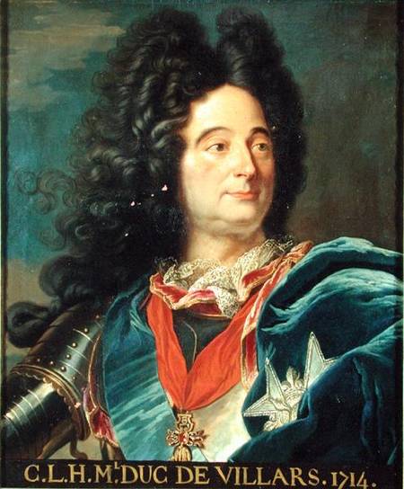 Portrait of Louis-Claude-Hector (1652-1734) Duke of Villars de Hyacinthe Rigaud