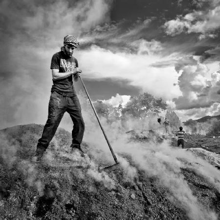 charcoal workers