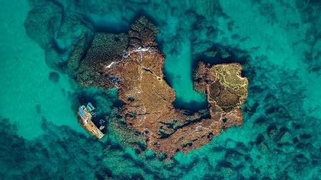 Fishing boat wreck