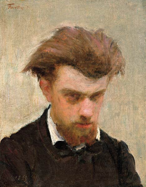 Self portrait as a young man de Ignace Henri Jean Fantin-Latour