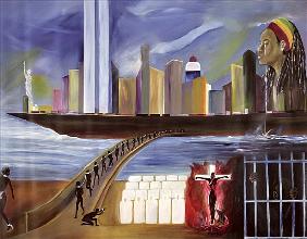 River of Babylon (oil on canvas) 