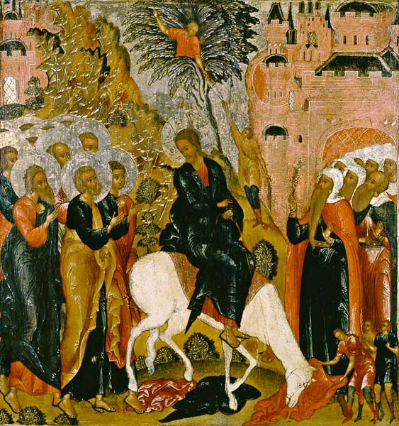 Move of Jesu in Jerusalem. de Ikone (russisch)