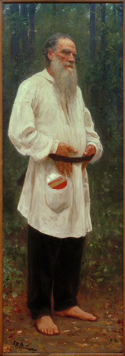 Leo Tolstoj barfuss de Iliá Yefímovich Repin