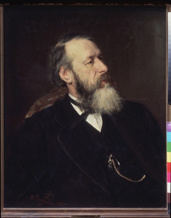 Portrait of the critic Vladimir Stasov (1824-1906) de Iliá Yefímovich Repin