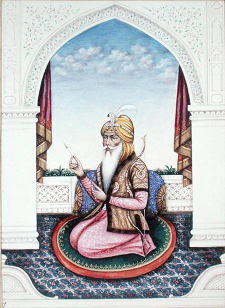 Ranjit Singh (1780-1839) Maharajah of the Punjab (pencil de Indian School