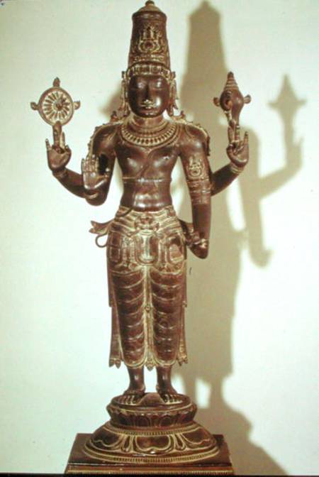 Vishnu, from Southern India de Indian School