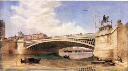 Design for Carlisle Bridge, now O'Connell Bridge, Dublin, attributed to the office of Messrs Turner de Irish School