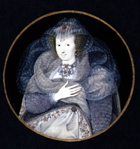 Portrait of Frances, Countess Howard de Isaac Oliver