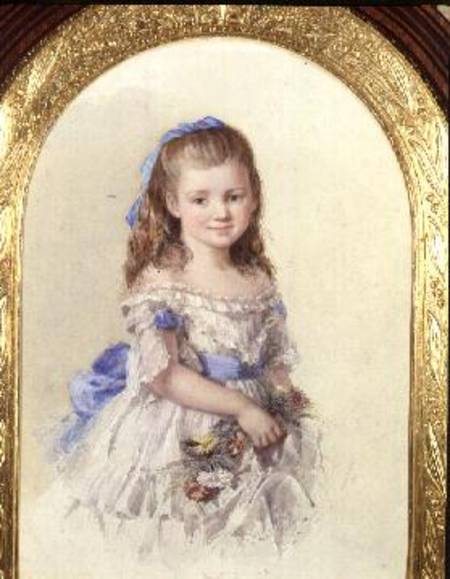 Portrait of Winifred Mary Bombass, aged ten de Isabel Oakley Naftel