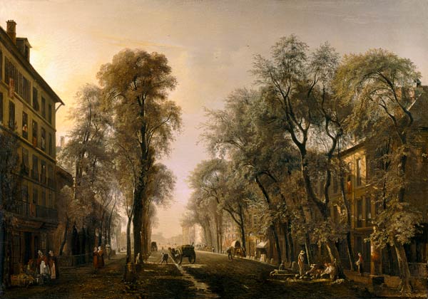 Boulevard Poissonniere in 1834 de Isidore Dagnan