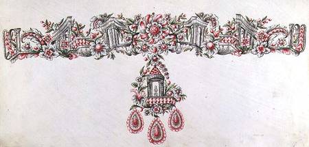 Design for a collier de Scuola pittorica italiana