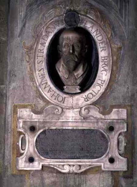 Portrait bust of Joannes Stradanus, Flemish-born painter, draughtman and tapestry designer, born Jan de Scuola pittorica italiana