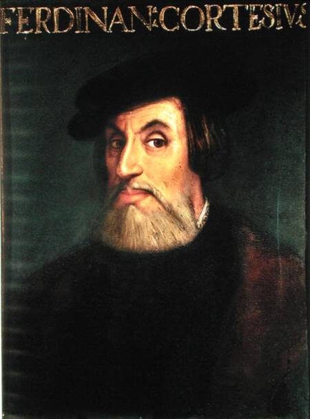 Portrait of Hernando Cortes (1485-1547) de Scuola pittorica italiana