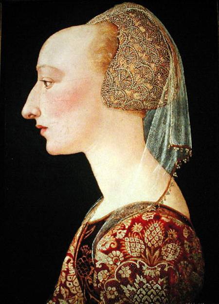 Portrait of a Lady in Red de Scuola pittorica italiana