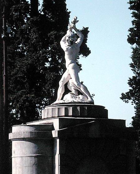 Statue of Hercules, which originally flanked the entrance to the villa de Scuola pittorica italiana