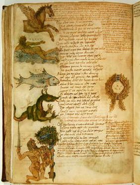 Ms Ital 483 P.4.7 f.159v Constellations, from the 'Dittamondo' by Fazio degli Uberti (vellum)