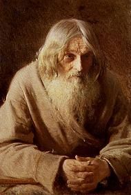 Portrait of an old Russian smallholder de Iwan Nikolajewitsch Kramskoi
