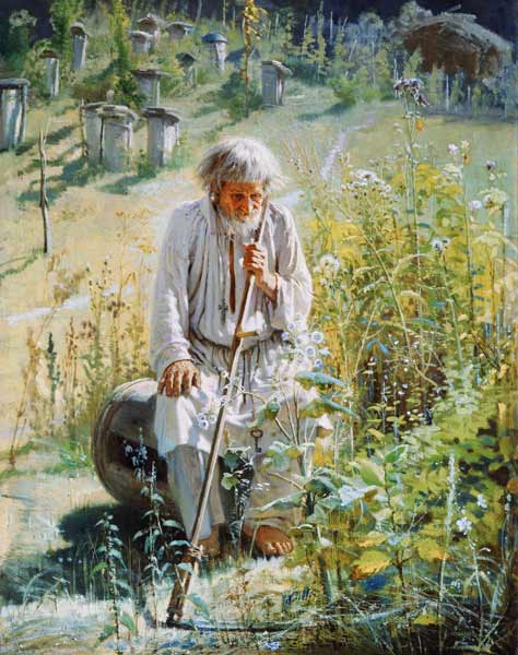 Beekeeper de Iwan Nikolajewitsch Kramskoi
