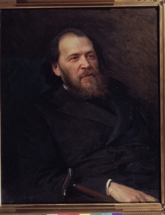 Portrait of the poet Yakov Polonsky (1820-1898) de Iwan Nikolajewitsch Kramskoi