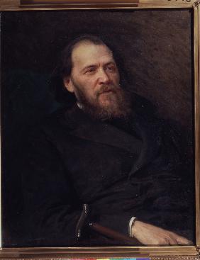 Portrait of the poet Yakov Polonsky (1820-1898)