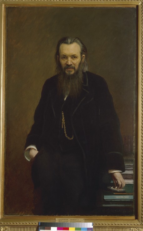 Portrait of the publisher and journalist Aleksey Suvorin (1834-1912) de Iwan Nikolajewitsch Kramskoi