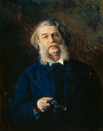 Portrait of Dmitri Vasilievich Grigorovich (1822-99) de Iwan Nikolajewitsch Kramskoi