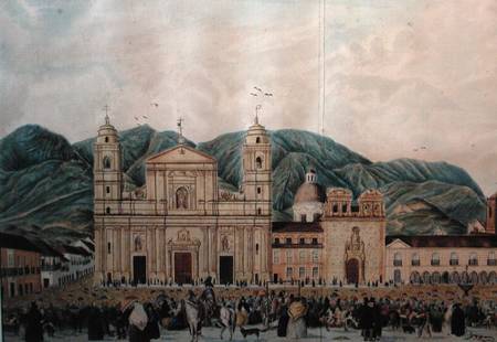 The Plaza de Bolivar, Bogota de J. Castillo