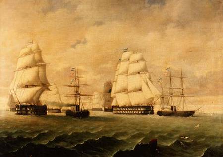 A Battle Fleet and Tugs de J. Murray