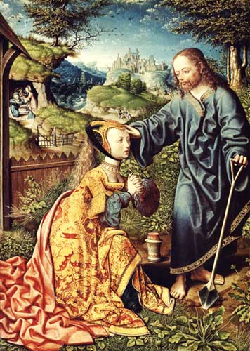 Cristo como jardinero de Jacob Corn. van Oostsanen