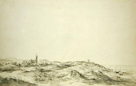 The Dunes at Wijk aan Zee de Jacob Isaacksz van Ruisdael