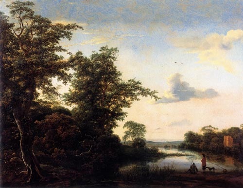 Landscape at morning atmosphere de Jacob Isaacksz van Ruisdael