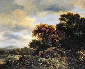 Landscape with Wooded Hillock