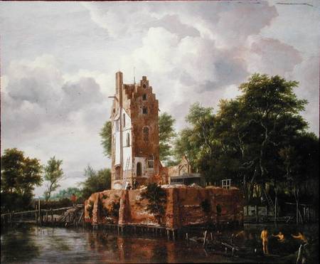 View of Kostverloren Castle on the Amstel de Jacob Isaacksz van Ruisdael