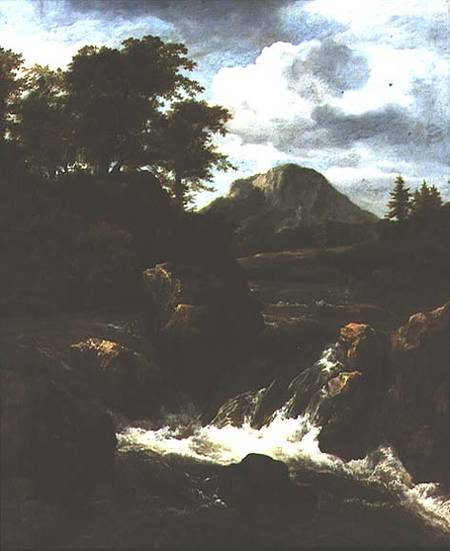 A Waterfall de Jacob Isaacksz van Ruisdael