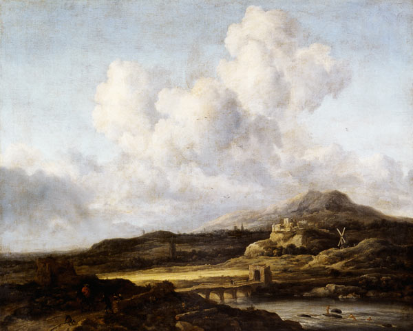 Sunny Landscape de Jacob Isaacksz van Ruisdael