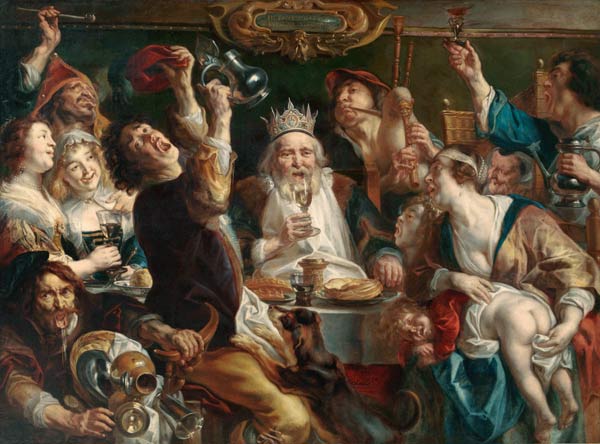 The King Drinks de Jacob Jordaens